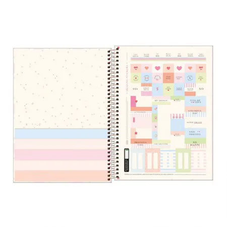 Caderno espiral capa dura universitário 16x1 256 folhas Soho - Tilibra