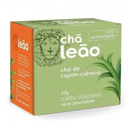 Chá de capim cidreira - com 10 unidades - Leão Fuze