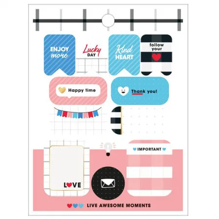 Adesivo decorativo bloco West Village metalizado - Tilibra