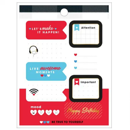 Adesivo decorativo bloco West Village metalizado - Tilibra