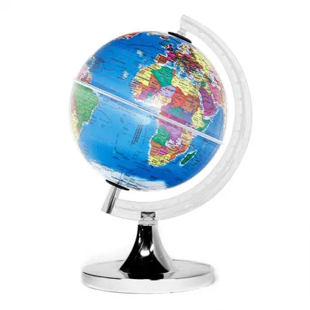 Globo terrestre político gênio sem iluminação 21cm - Libreria