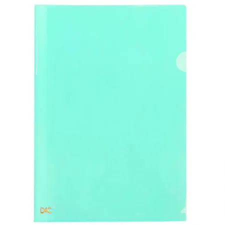 Pasta em L A4 Verde Pastel 810PP/VD pacote com 10 unidades - Dac