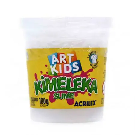 Kimeleka Slime Art Kids 180g Branco 519 - Acrilex