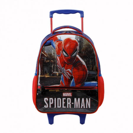 Mochila escolar grande com rodas 11670 - Spider Man R1 - Xeryus