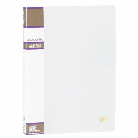 Pasta com prendedor vertical transparente A4 cristal 811CS - Yes