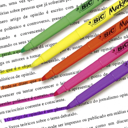 Pincel marca texto Marking Rosa com 1 unidade - Bic