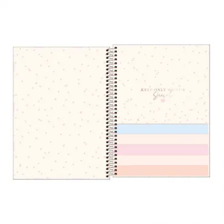 Caderno espiral capa dura universitário 1x1 80 folhas Soho - Tilibra