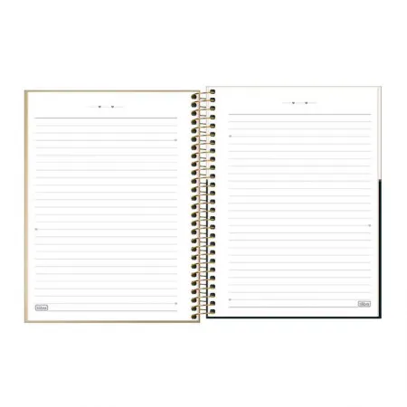 Caderno espiral capa dura colegial 10x1 160 folhas West Village Metalizado - Tilibra