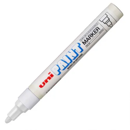 Pincel marcador permanente Paint Marker branco PX-20 Uni-Paint
