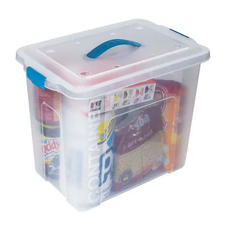 Caixa organizadora box alta C/trava cristal OR11 23,5L São Bernardo