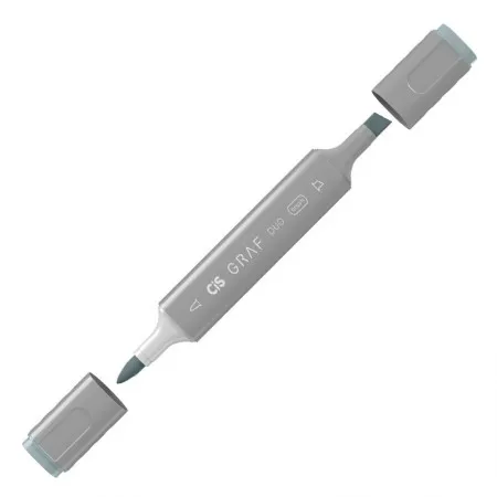 Caneta marcador artistico Graf Duo Brush - (GG3) - Green Grey - Cis