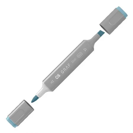 Caneta marcador artistico Graf Duo Brush - (BG3) - Blue Grey - Cis