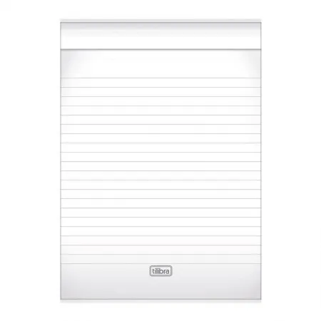 Bloco grampeado capa flexível pautado 80 folhas Happy - Tilibra