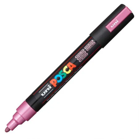 Caneta Posca PC-5M - Rosa Metálico - Uni-Ball