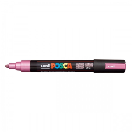 Caneta Posca PC-5M - Rosa Metálico - Uni-Ball