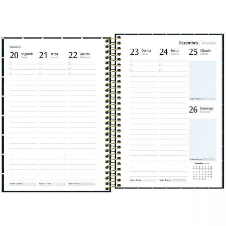 Agenda planner espiral semanal West Village 2027 - Tilibra