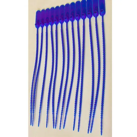 Lacre espinha de peixe 23cm azul com 100 unidades