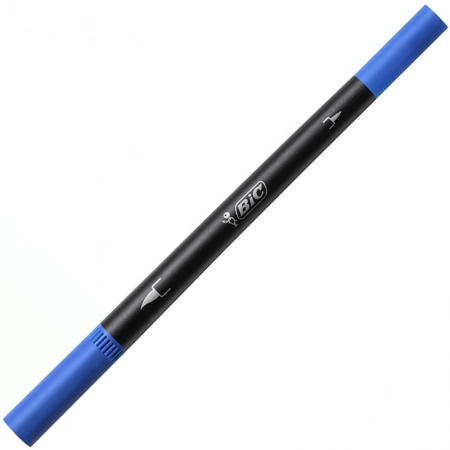 Caneta hidrográfica Dual Tip Intensity - Azul - Bic
