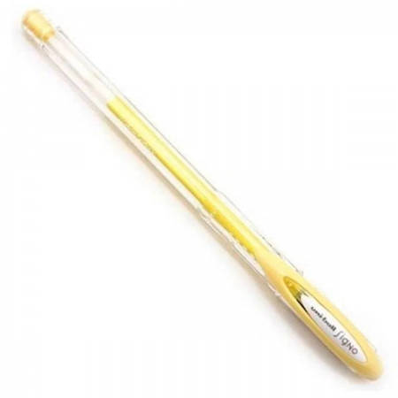Caneta gel angelic signo 0.7mm UM-120AC - Amarela - Uni-ball