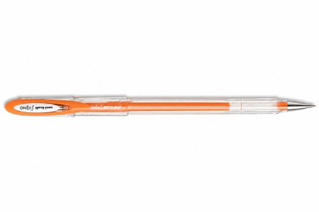 Caneta gel angelic signo 0.7mm UM-120AC - Laranja - Uni-Ball