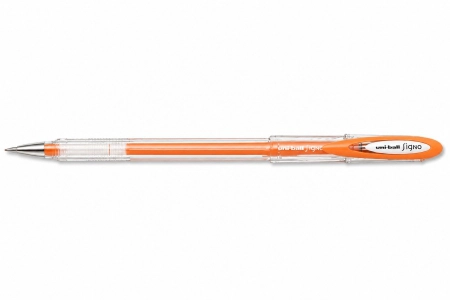 Caneta gel angelic signo 0.7mm UM-120AC - Laranja - Uni-Ball