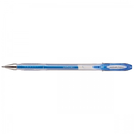 Caneta gel Sparkling Signo 0.7mm UM-120SP - Azul - Uni-Ball