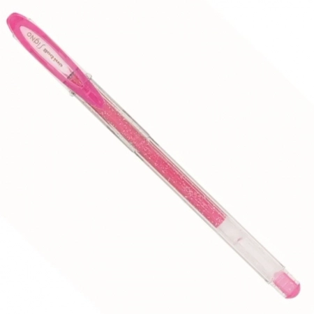 Caneta gel sparkling signo 0.7mm - UM-120SP - Rosa - Uni-Ball