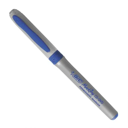 Pincel marcador permanente Intensity CD/DVD Azul com 1 unidade - Bic