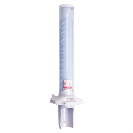 Suporte plástico copo de água PoUp copo botão - E-DPCA002M - Branco - Exaccta