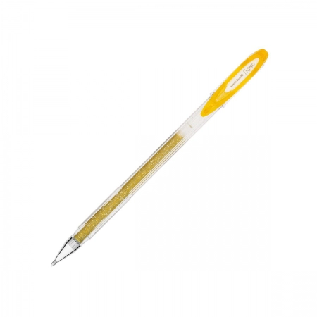 Caneta gel Sparkling Signo 0.7mm UM-120SP - Ouro - Uni-Ball