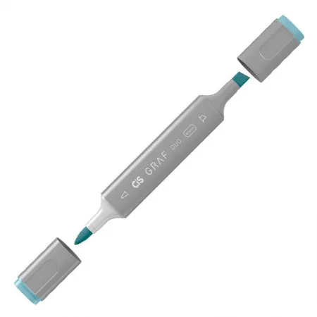 Caneta marcador artistico Graf Duo Brush - (BG7) - Blue Grey - Cis