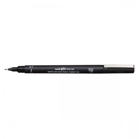 Caneta Nankin Uni Pin fine line 0.7 - Preto - Mitsubishi