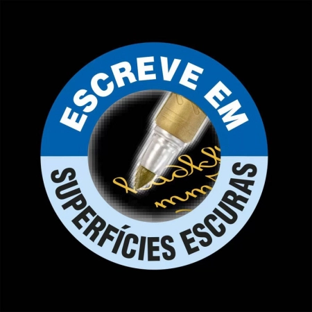 Pincel marcador permanente Marking Verde Claro Metálico 971155 - Bic