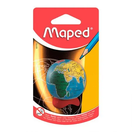 Apontador com coletor Globo 1 furo 051110 - Maped
