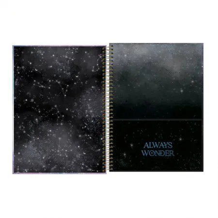 Caderno espiral capa dura universitário 16x1 256 folhas Magic - Tilibra