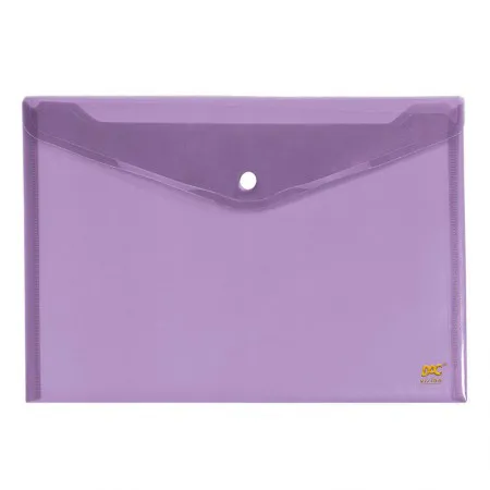 Envelope plástico com botão ofício - 645PP-LI - Lilas - Dac