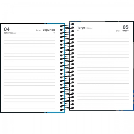 Agenda espiral diária D+ Masculina 2027 - Tilibra