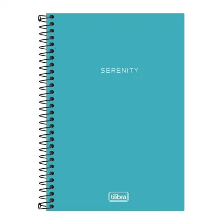 Caderno espiral capa plástica sem pauta 1/4 80 folhas Neon Azul - Tilibra