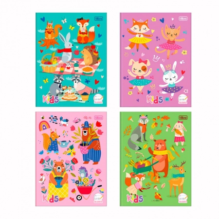 Caderno brochura capa dura caligrafia 40 folhas Sapeca Feminino - Tilibra