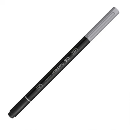 Caneta Pincel dual Brush Aquarelável - (03) - Cinza - Cis