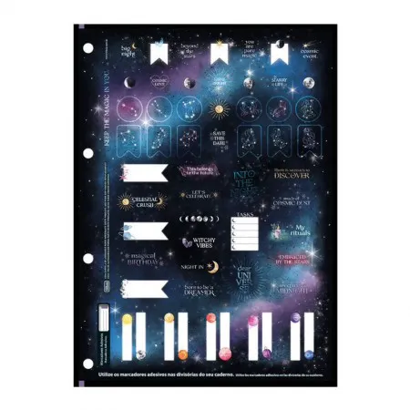 Bloco para fichário universitário Tiliflex Magic 4 furos 80 folhas - Tilibra