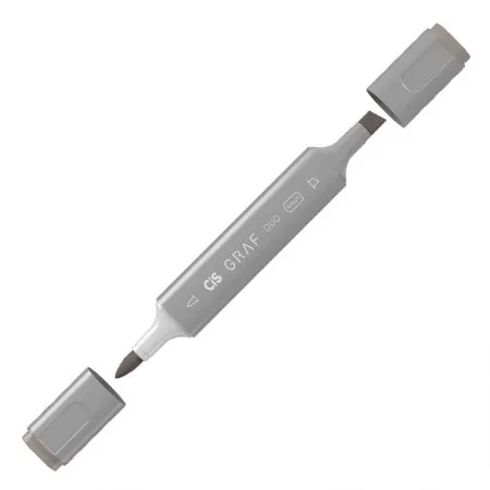 Caneta marcador artistico Graf Duo Brush - (WG8) - Warm Grey - Cis
