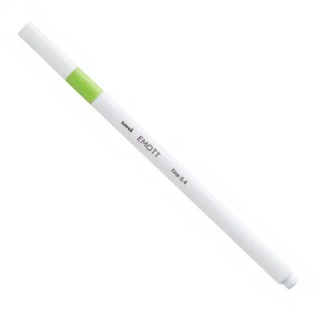 Caneta hidrografica Emott fine 0.4mm PEMSY5 - Verde Claro - Uni-ball