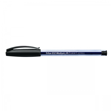 Caneta esferográfica 1.0 Trilux Azul/Preto/Vermelho SM/032 com 3 unidades - Faber-Castell