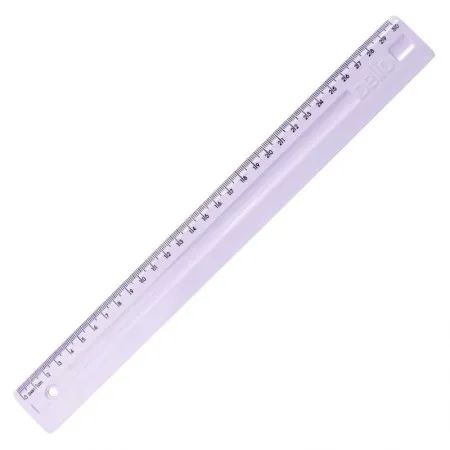Régua plástica 30cm - Linho Serena - Lilas pastel- 3112.LP - Dello