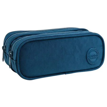 Estojo escolar duplo com zíper - 313521 - Académie Young Azul - Tilibra