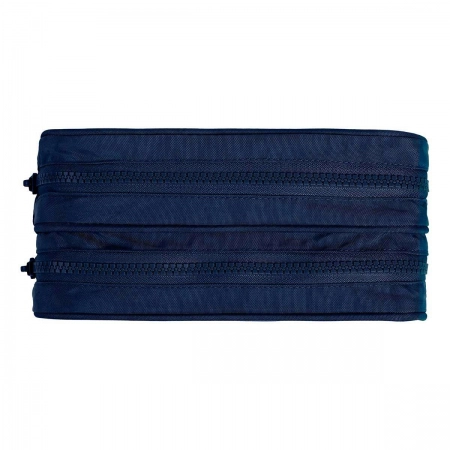 Estojo escolar duplo com zíper - 406694 - Moodpack Azul - Tilibra