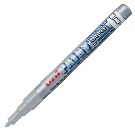 Pincel marcador permanente Paint Marker Prata PX-21 - Uni-Paint