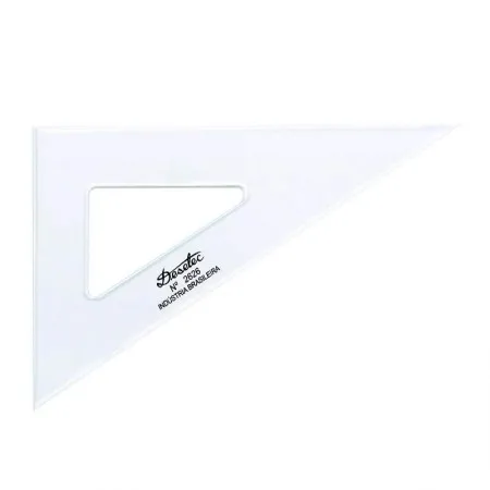 Esquadro acrílico 26cm x 60 graus sem escala 2626 - Trident
