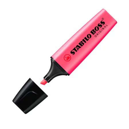 Pincel marca texto Boss - Rosa - 70/56 - Stabilo